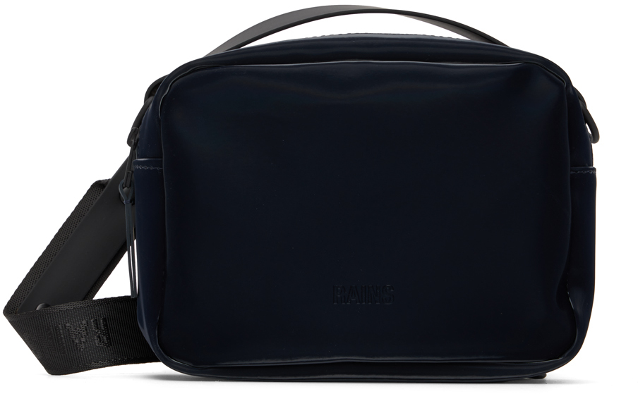 Rains Navy Box Bag In Ink