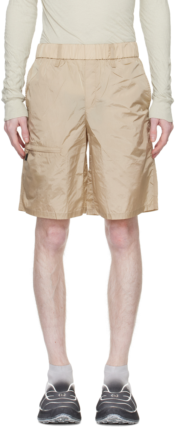 Shop Rains Beige Lightweight Shorts In Sand