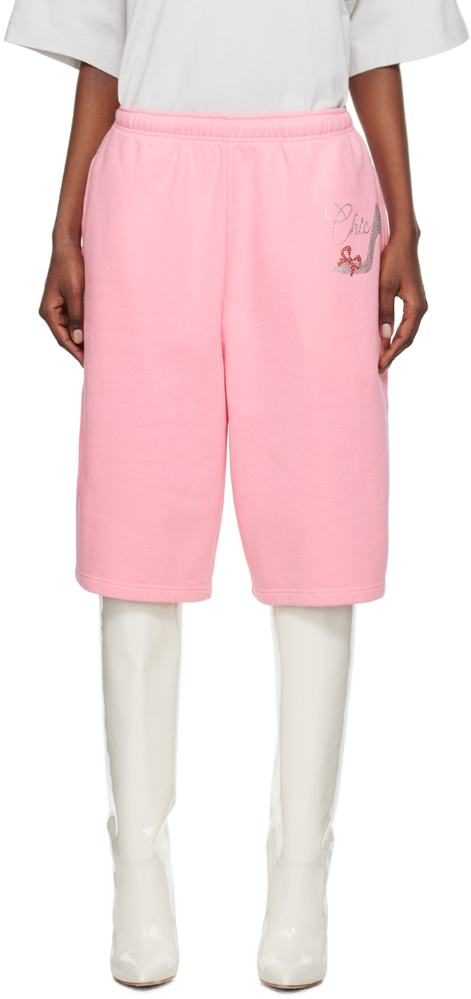 Abra Pink 'chic' Shorts In 5 Pink