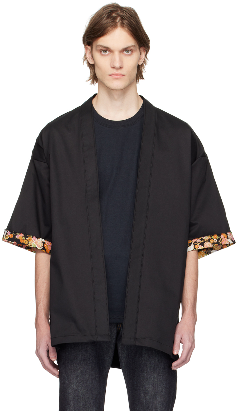 Naked And Famous Ssense Exclusive Black Haori Jacket