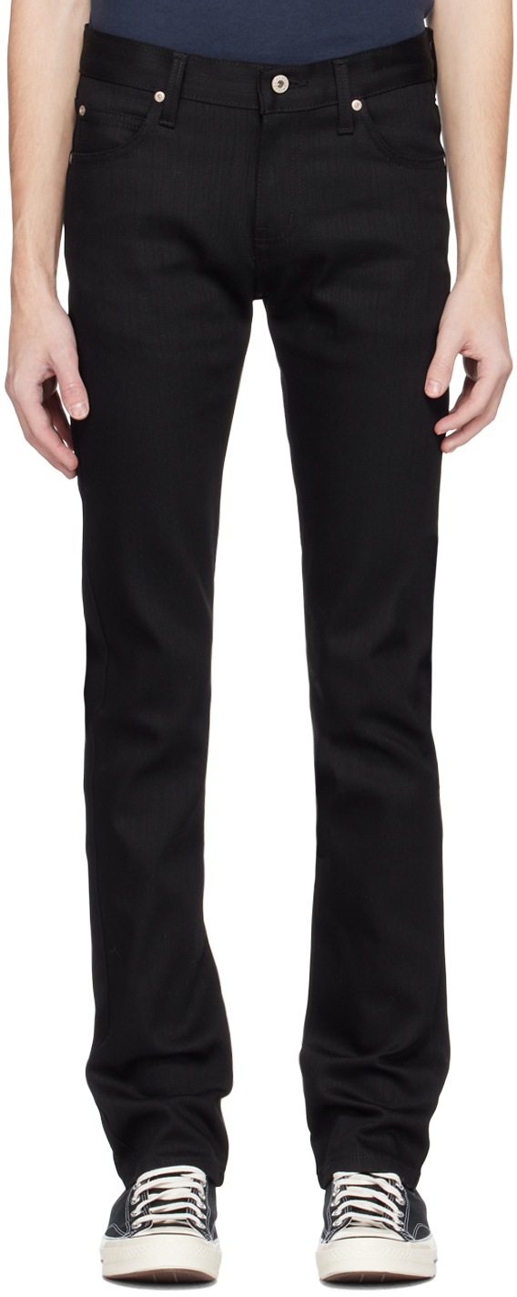Naked And Famous Black Slim-fit Skinny Guy Jeans
