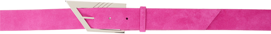 Attico Pink O-ring Belt In 119 Geranium