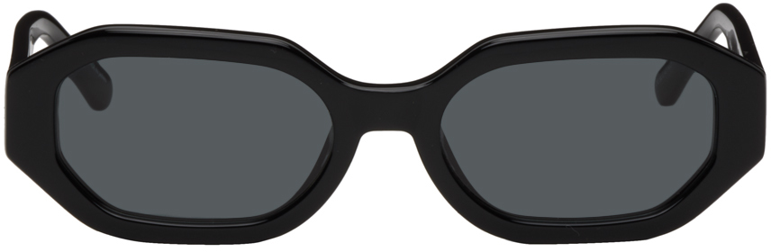 The Attico Black Linda Farrow Edition Irene Sunglasses