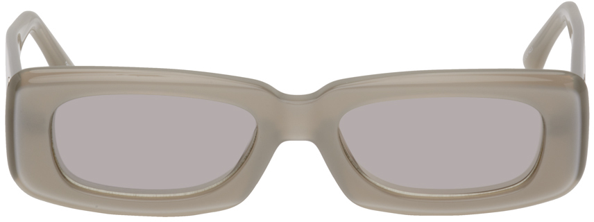 The Attico Silver Linda Farrow Edition Mini Marfa Sunglasses