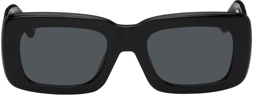 The Attico Black Linda Farrow Edition Marfa Sunglasses