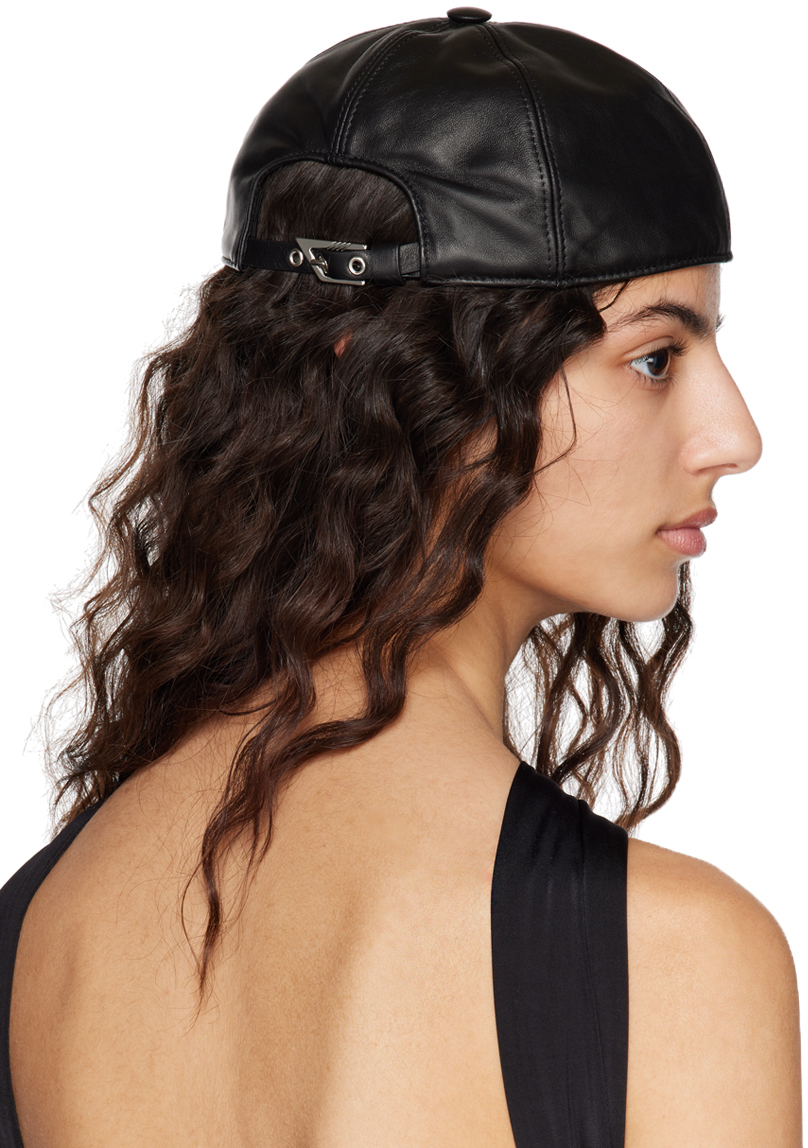 Leather baseball hat without visor - The Attico - Women