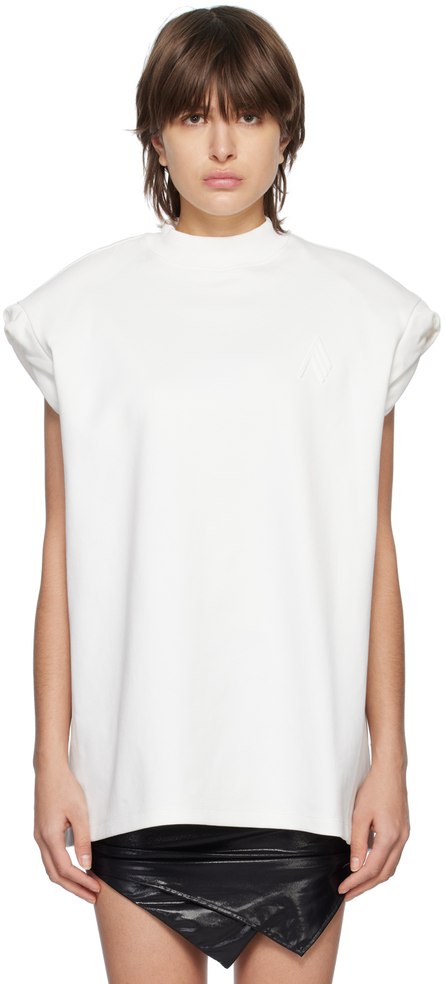The Attico: White Laurie T-Shirt | SSENSE