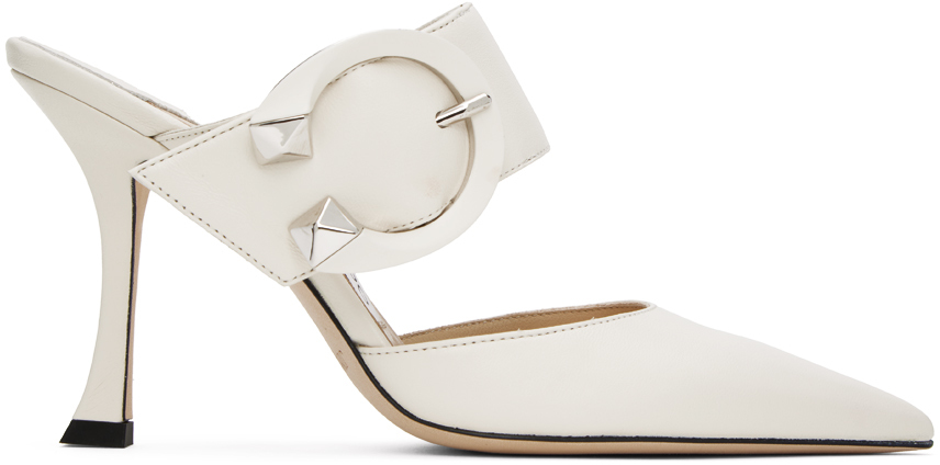 Jimmy choo off 2025 white heels