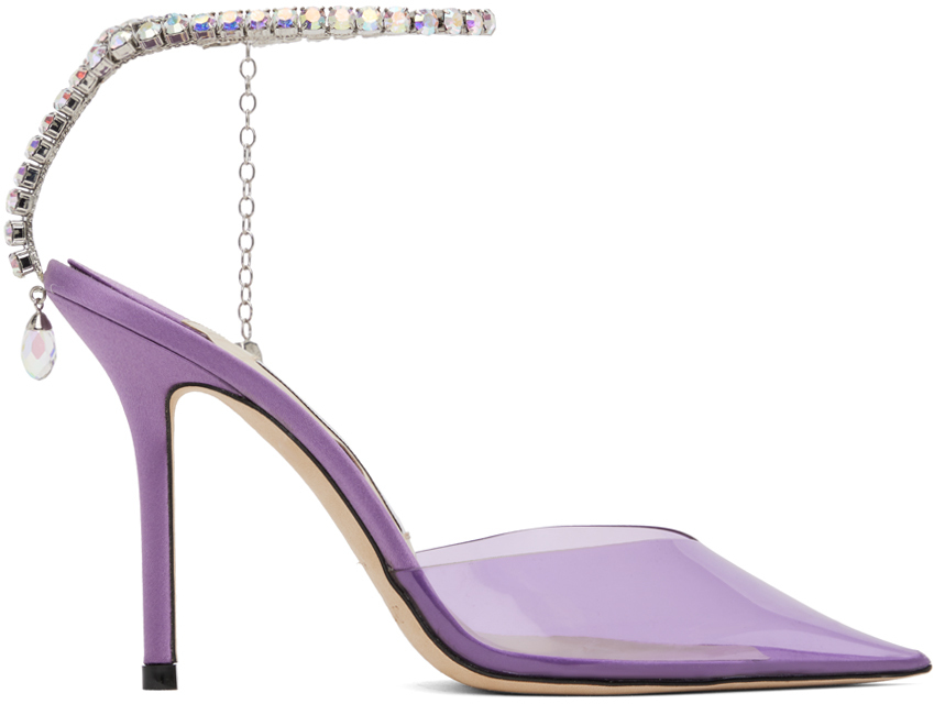 Iris Suede Pointy Toe Pumps | Romy 100 | Spring Summer 17 | JIMMY CHOO |  Shoes women heels, Jimmy choo heels, Purple heels