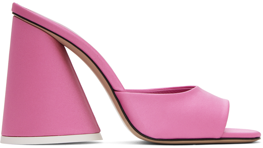 The Attico Pink Luz Heeled Sandals