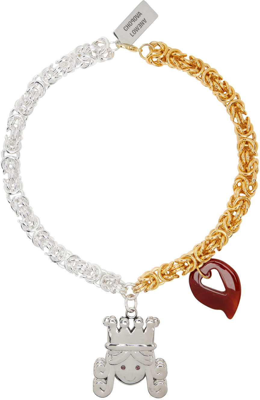 Chopova Lowena Silver & Gold Queen Necklace