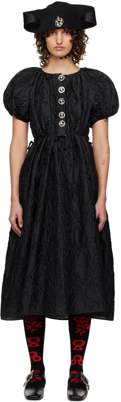 Black Efi Midi Dress