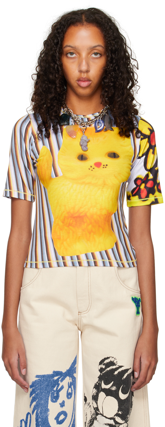 Chopova Lowena Multicolor Toy Kitten T-Shirt
