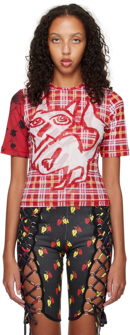 Chopova Lowena Red Fox Dog T-shirt | ModeSens