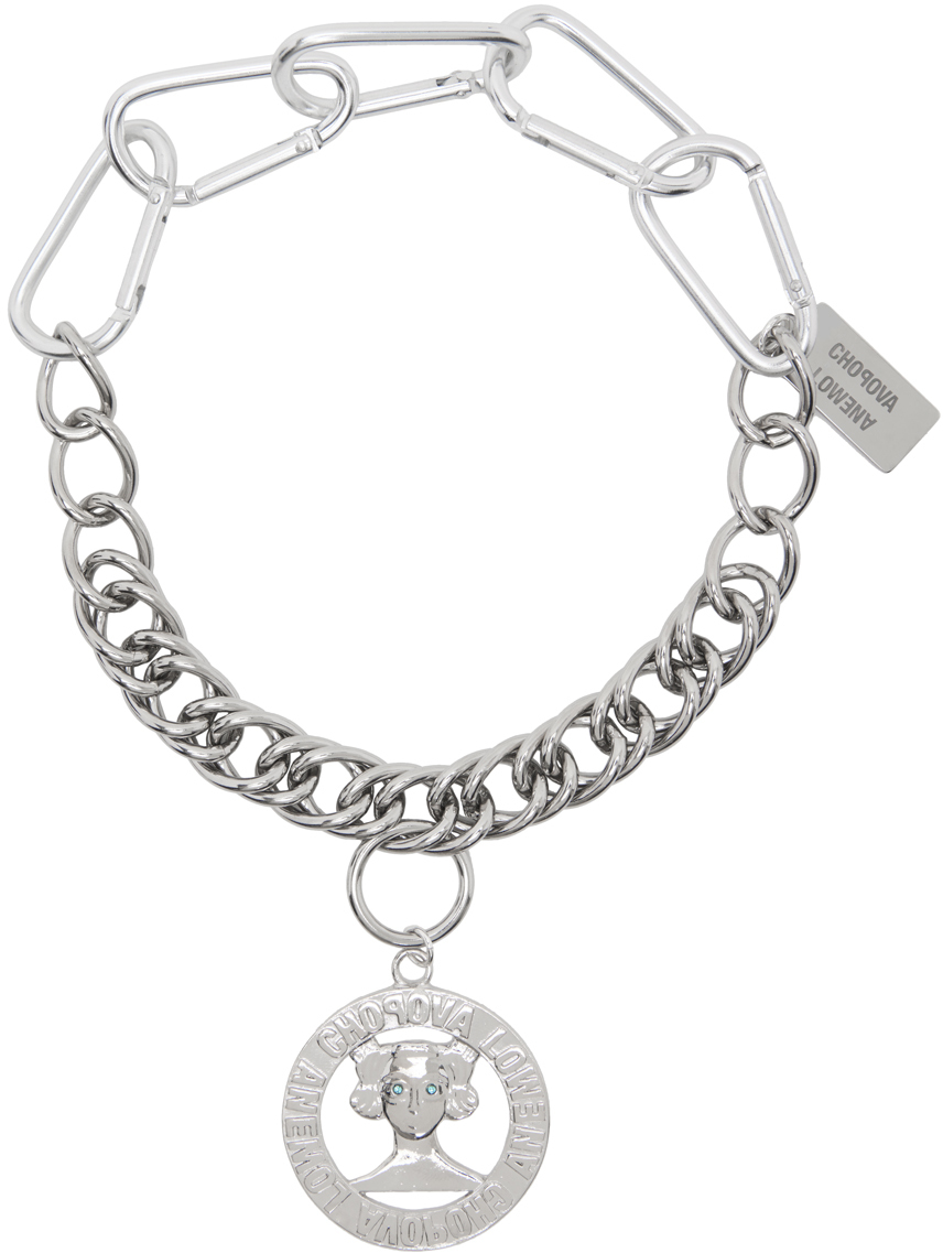 Chopova Lowena: Silver Lady Necklace | SSENSE Canada