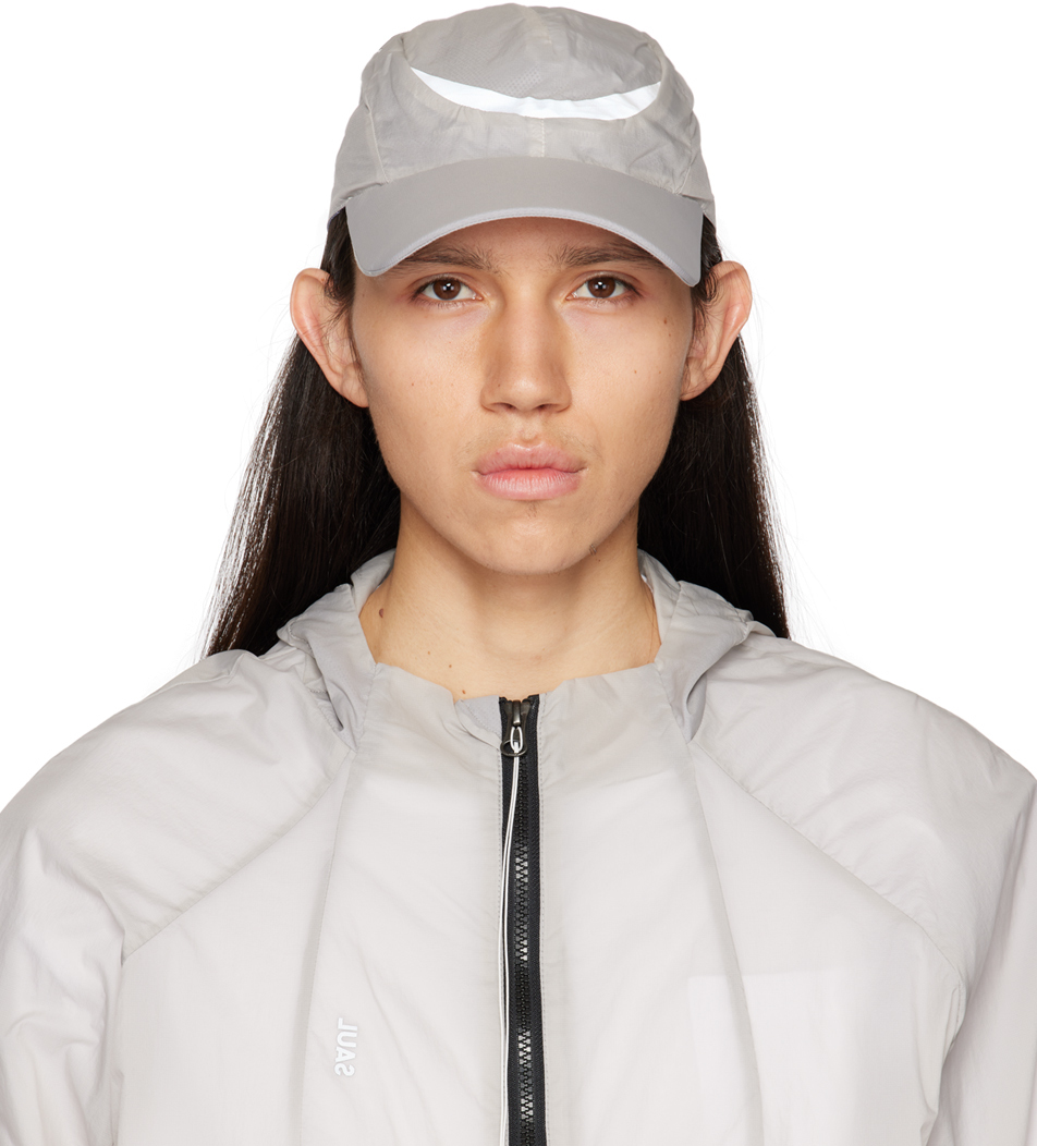 Saul Nash Gray Reflective Cap In Pale Grey