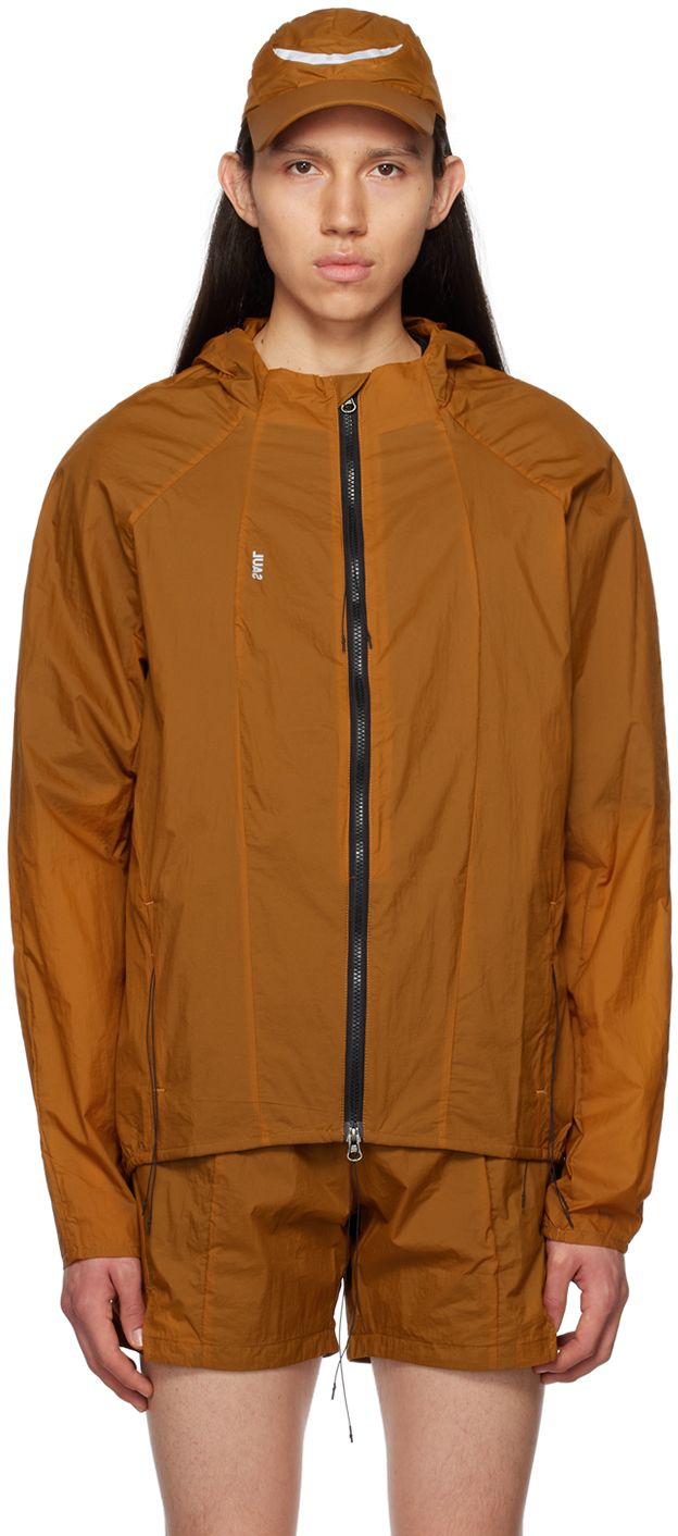 Saul Nash Orange Reflective Jacket In Burnt Orange