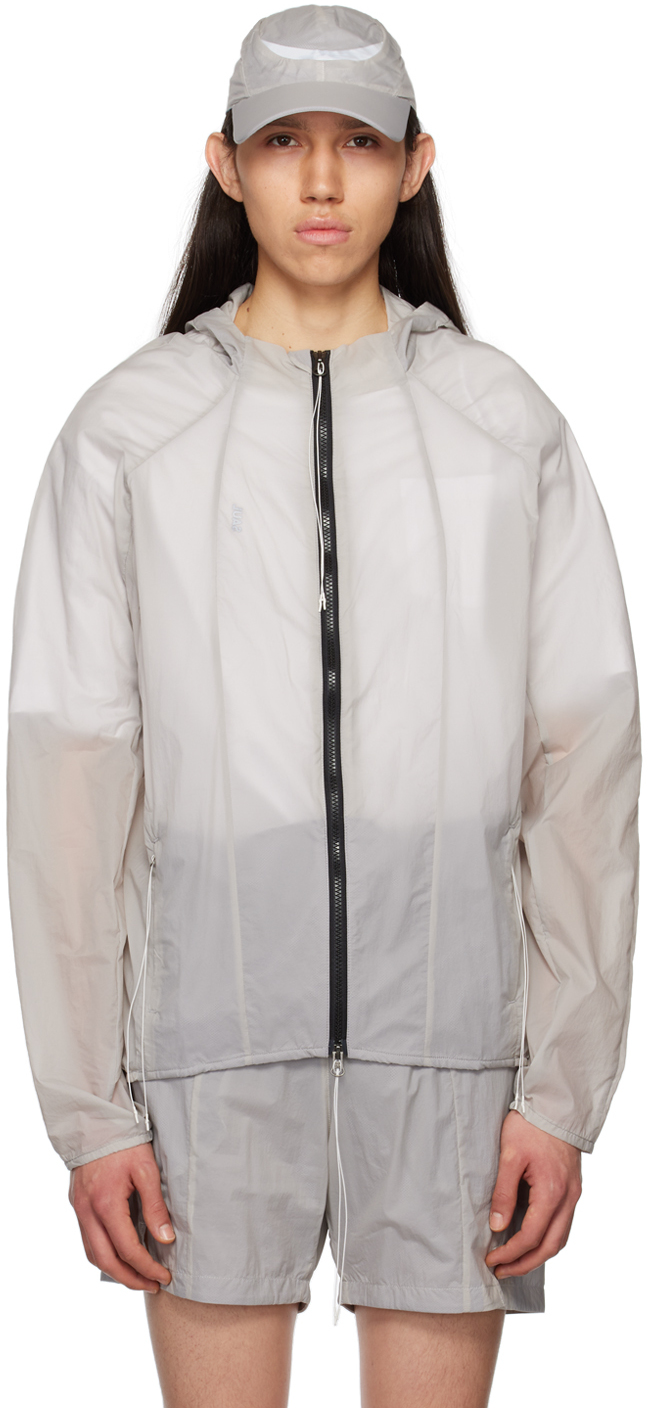 Saul Nash Gray Reflective Jacket In Light Grey