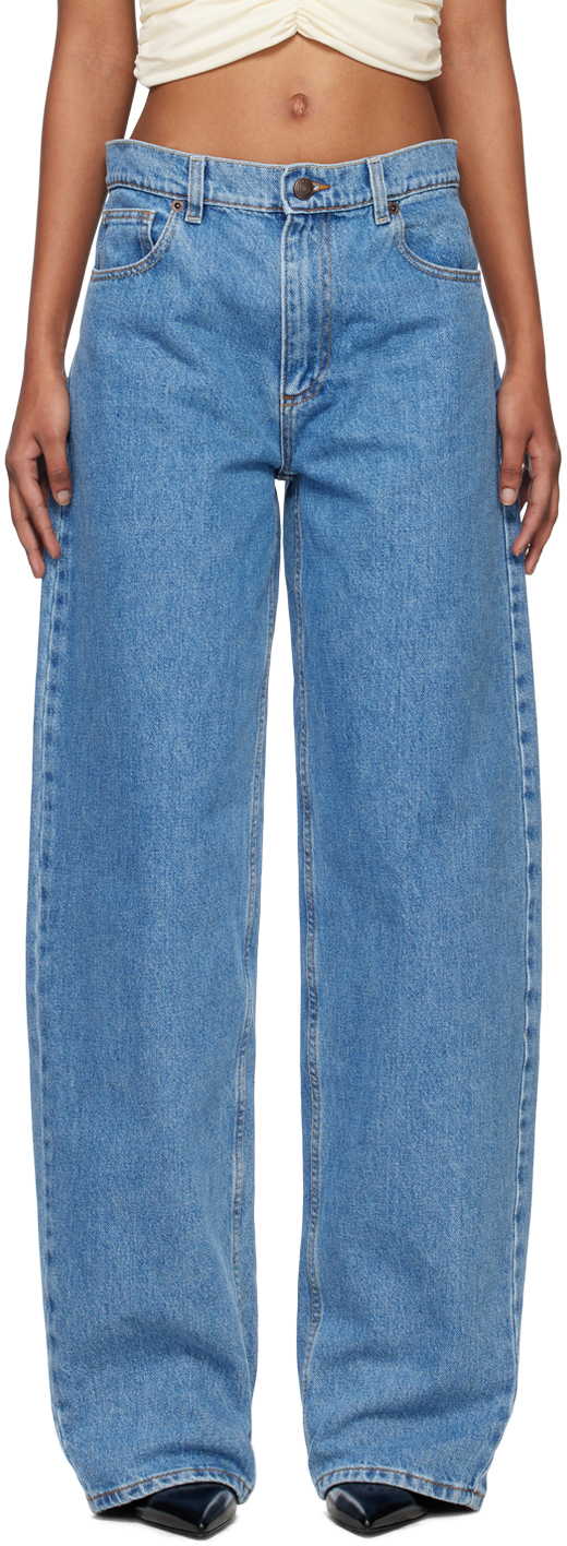 Magda Butrym: Blue Tapered Jeans | SSENSE