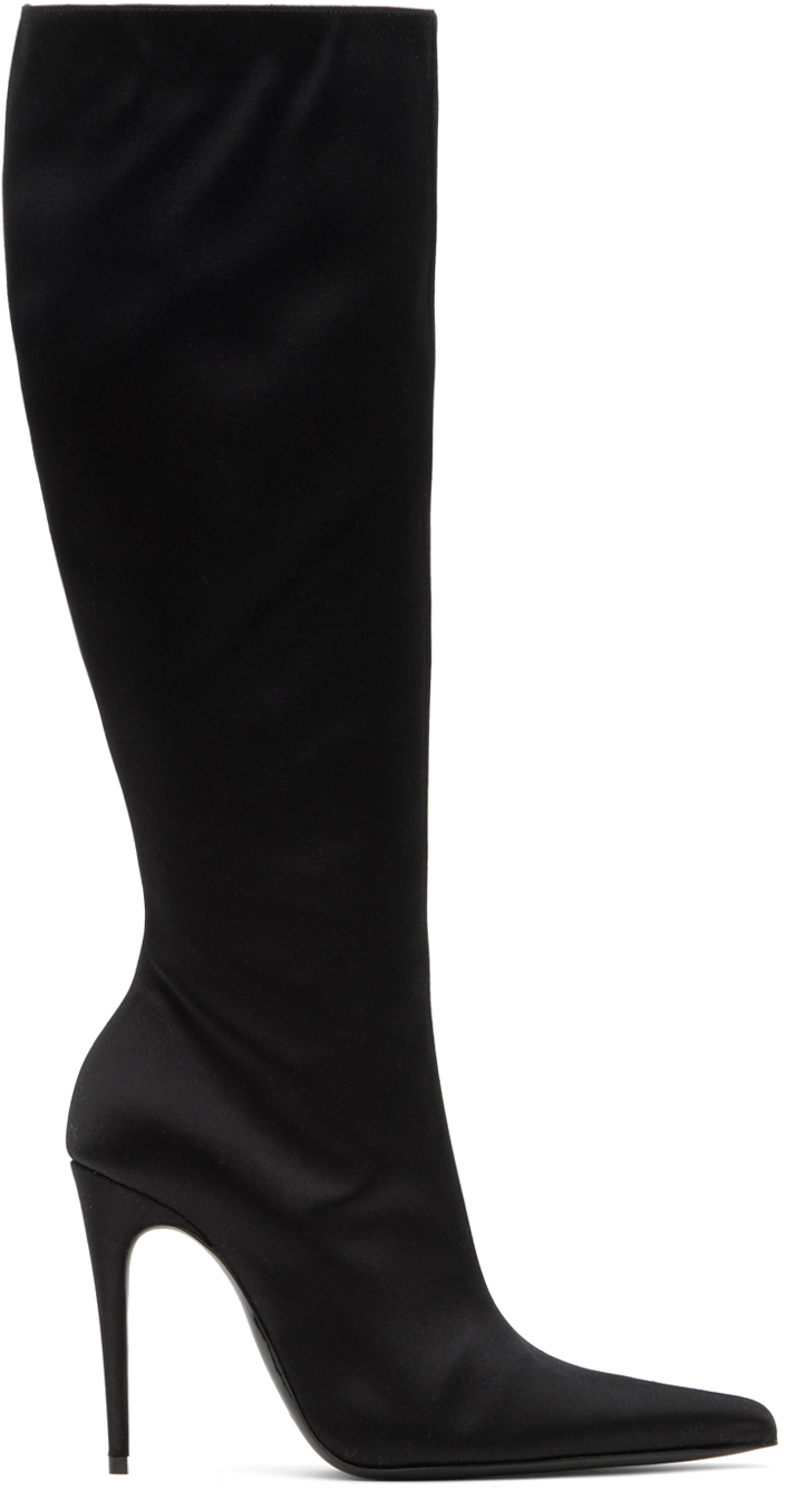 Pointed hot sale boots black