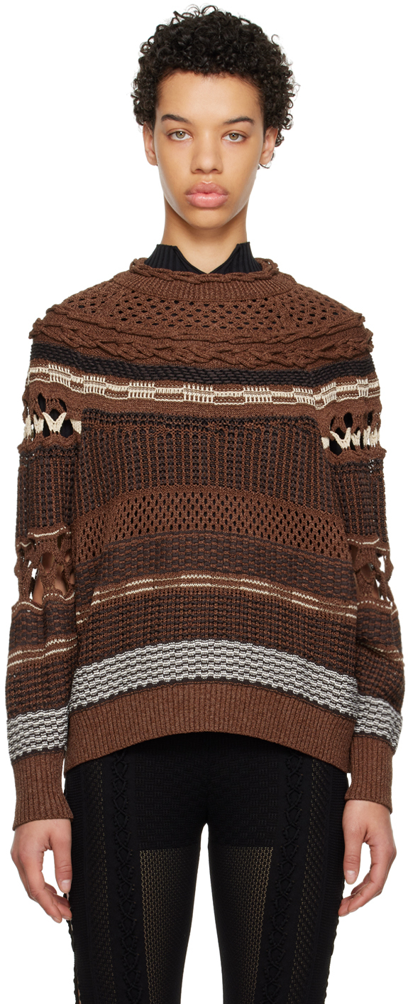 Brown Pattern Sweater