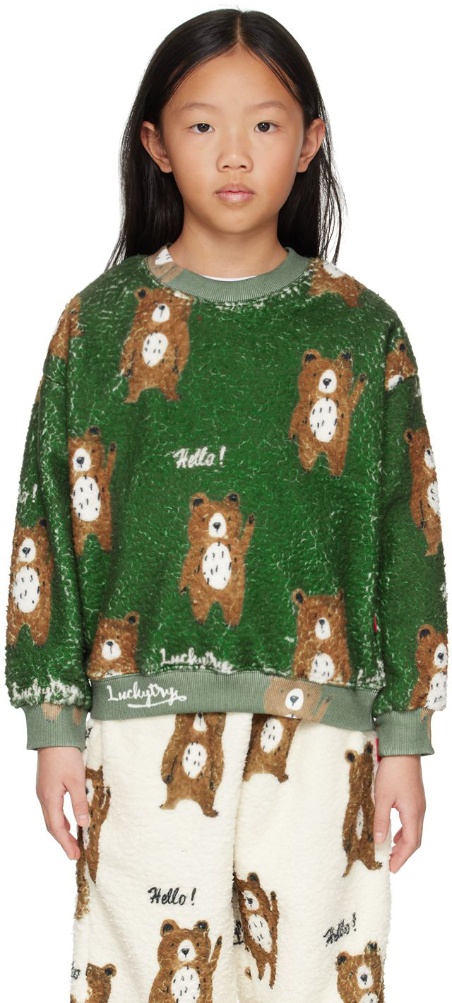 Luckytry Ssense Exclusive Kids Green Sweater