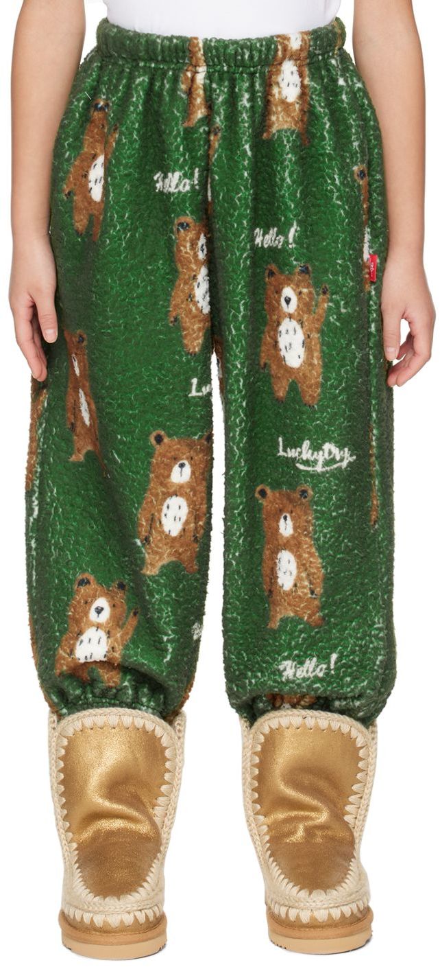 Luckytry Ssense Exclusive Kids Green Lounge Trousers