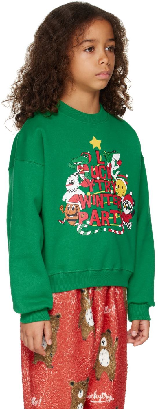 Shop Luckytry Ssense Exclusive Kids Green Sweatshirt