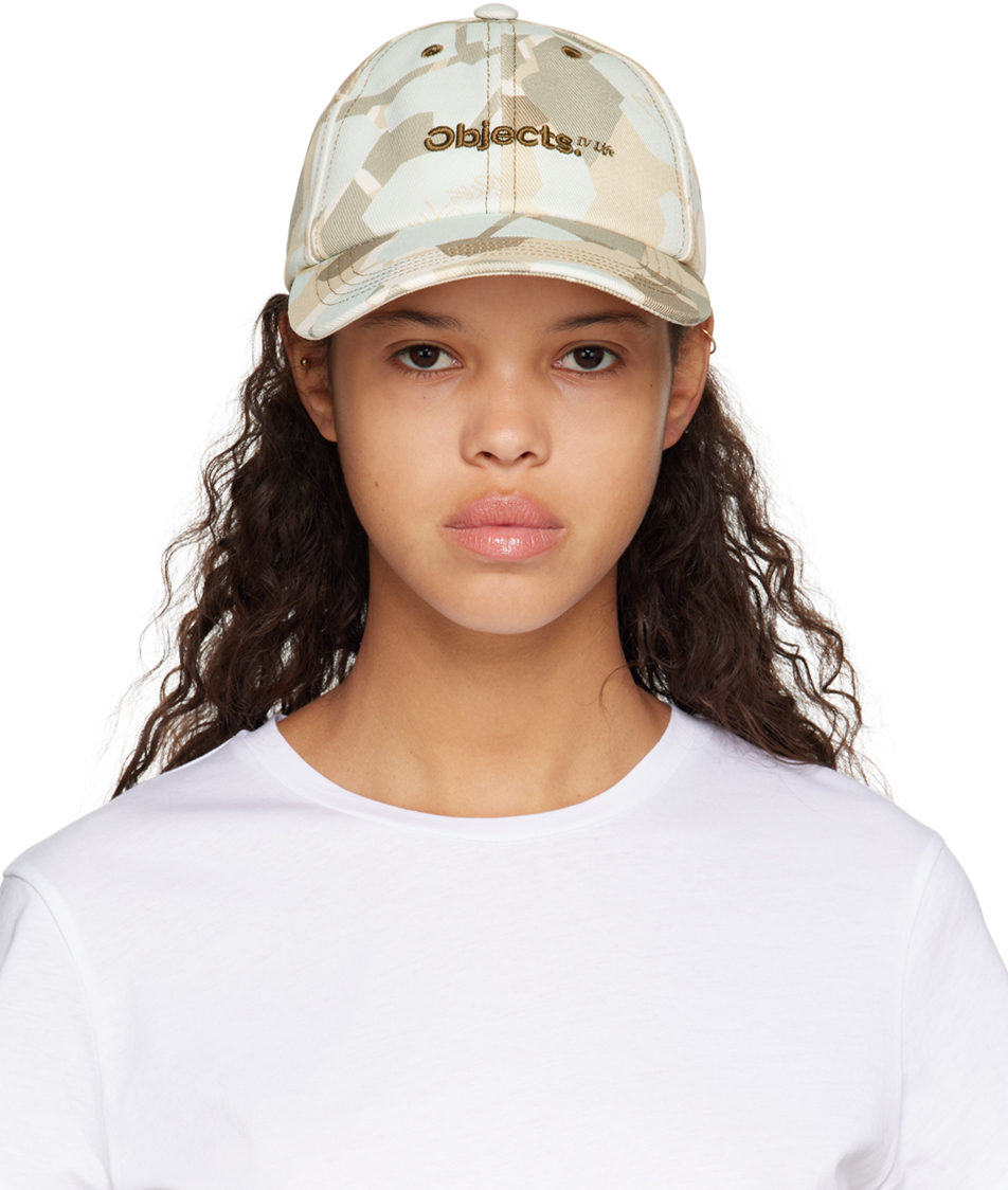 Objects Iv Life Embroidered-logo Cap In Neutrals