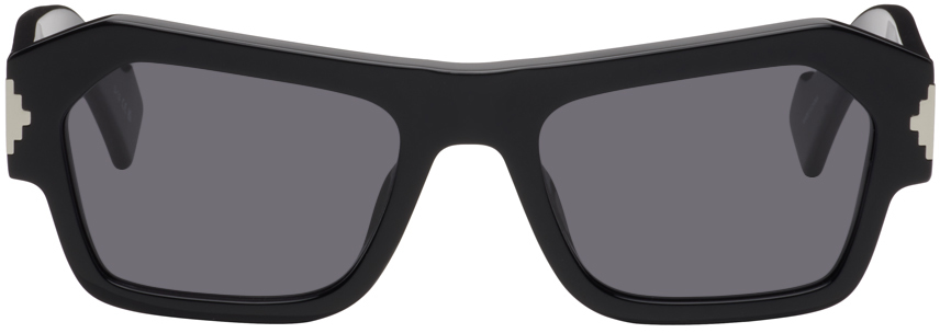 Marcelo Burlon County Of Milan Black Cardo Sunglasses In Black Dark Grey