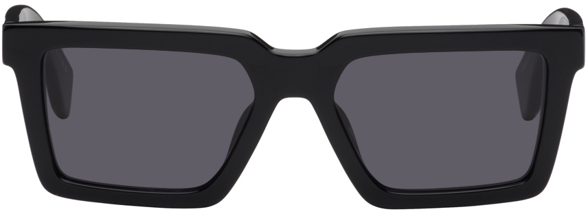 Marcelo Burlon County Of Milan Black Paramela Sunglasses In Black Dark Grey