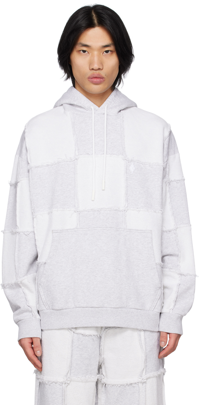 Marcelo Burlon County Of Milan Cross Inside Out Cotton Hoodie In White