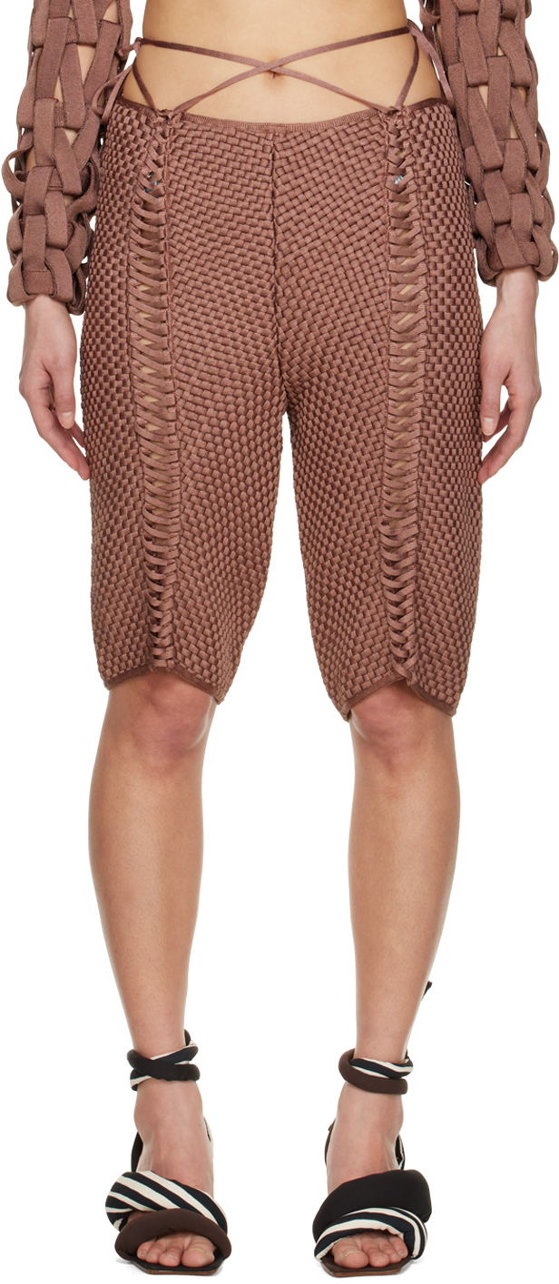 SSENSE Exclusive Brown Weavetied Shorts