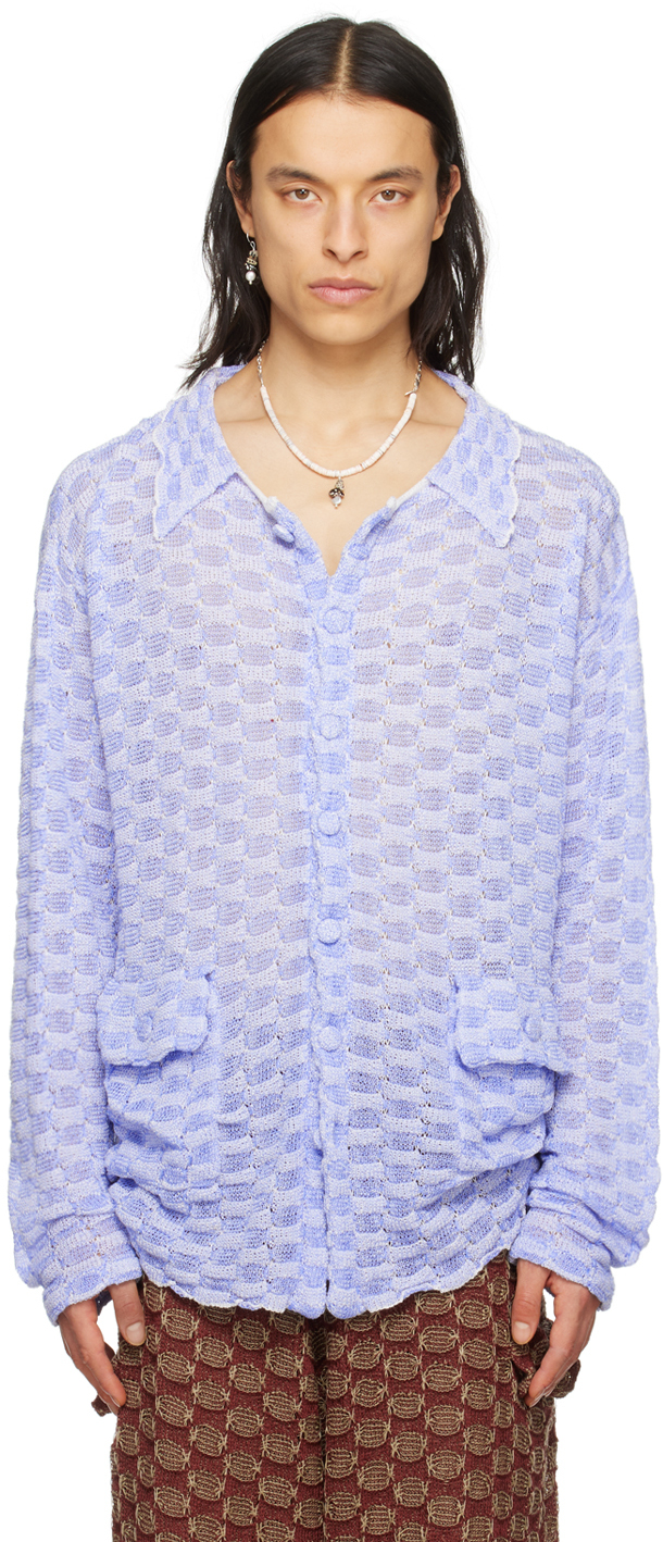 Isa Boulder Ssense Exclusive Blue Shirt In Periwinkle
