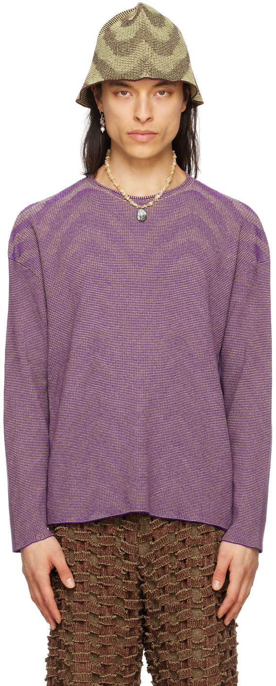 Isa Boulder Ssense Exclusive Purple Sweater In Grape