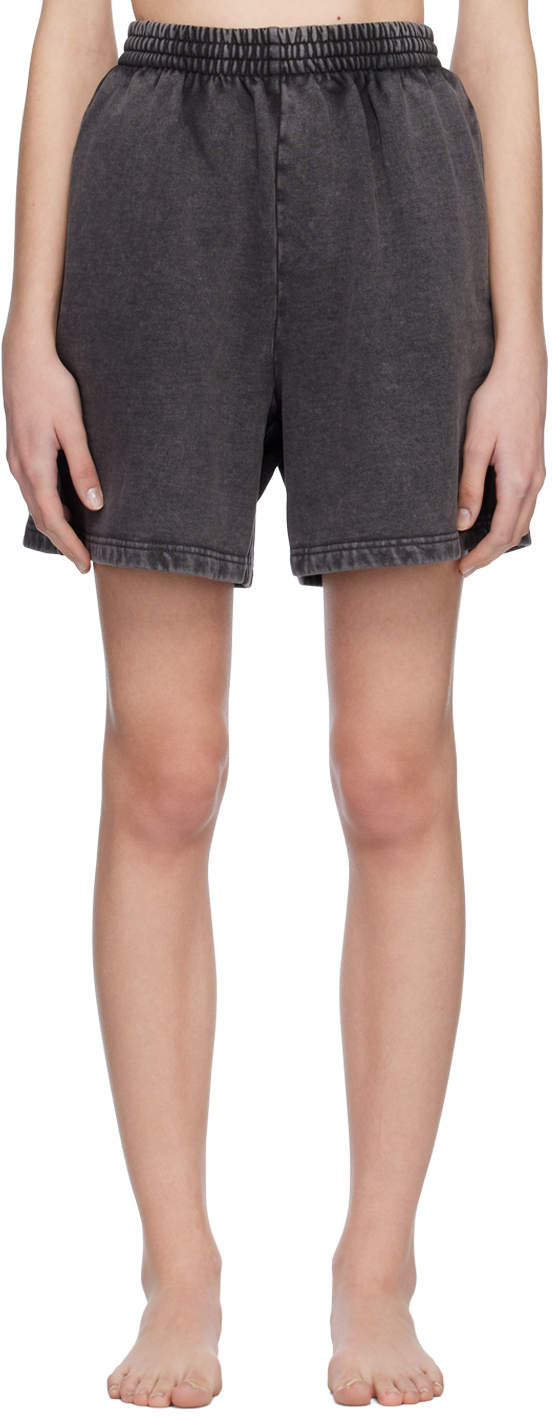 SKIMS Short boyfriend SKIMS gris en molleton SSENSE France