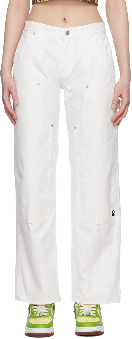 White Ape Head One Point Trousers