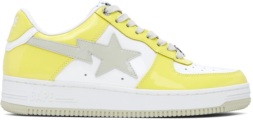 Bape Ssense Exclusive Yellow Sta Sneakers In Yea Yellow