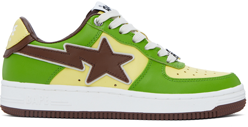 Bape Ssense Exclusive Green Sta Sneakers In Grr Green