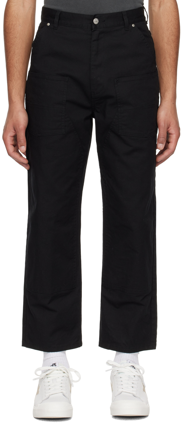 BAPE: Black Patch Trousers | SSENSE