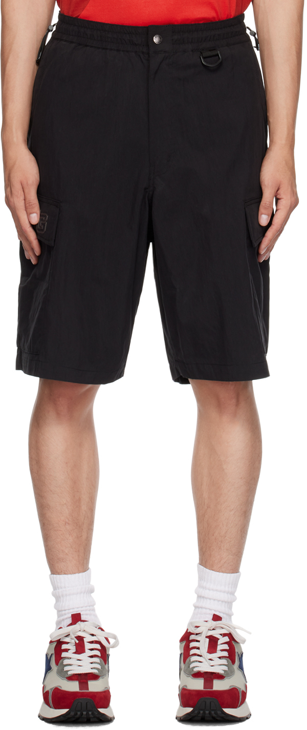 Green Wide Cargo Shorts