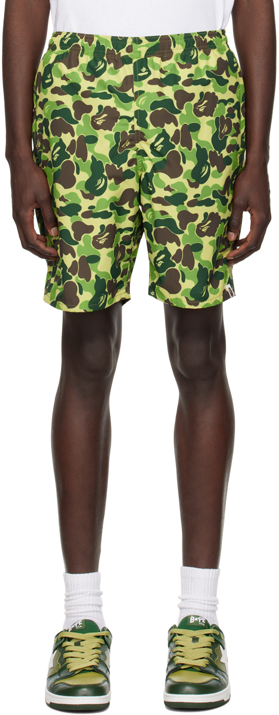Green ABC Camo Shorts