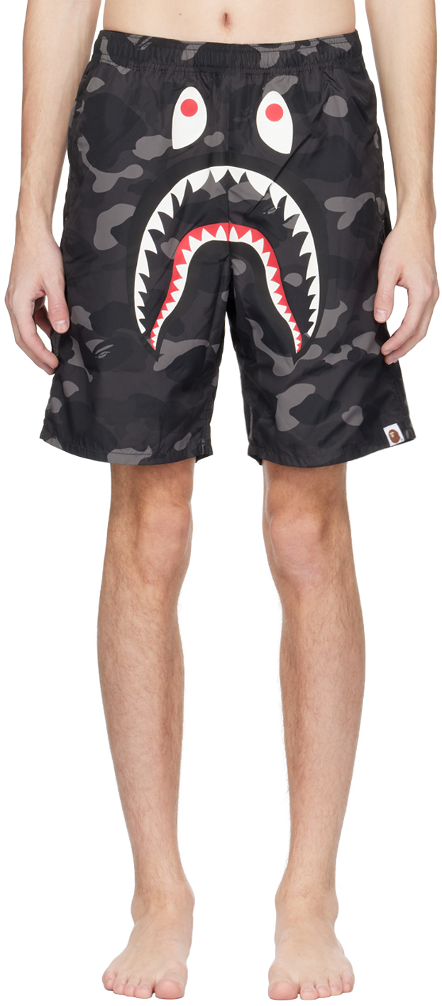 Black Camo Shark Beach Shorts
