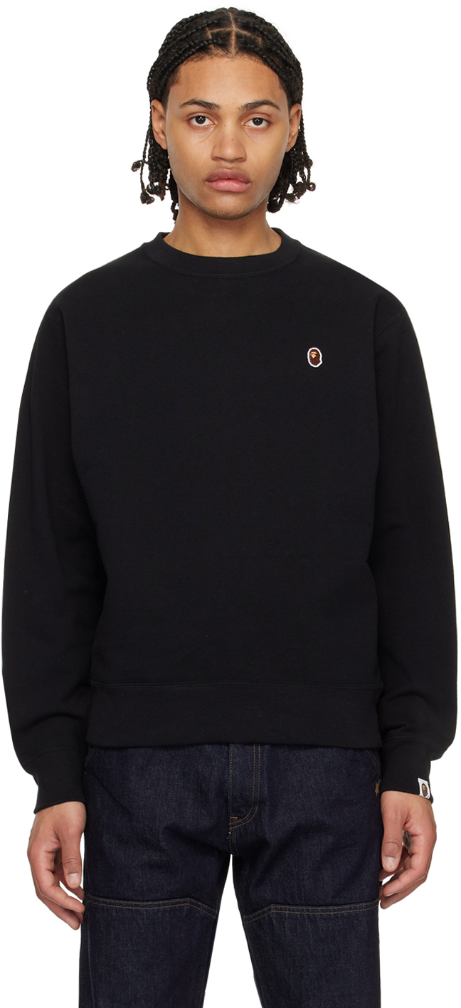 BAPE Black Relaxed Ape Head Sweatshirt | Smart Closet