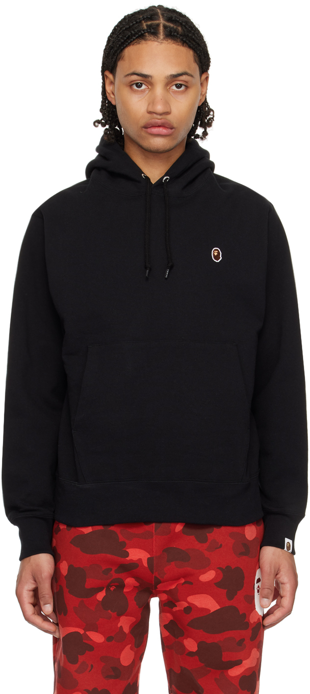 Bape Black Relaxed Ape Head Hoodie