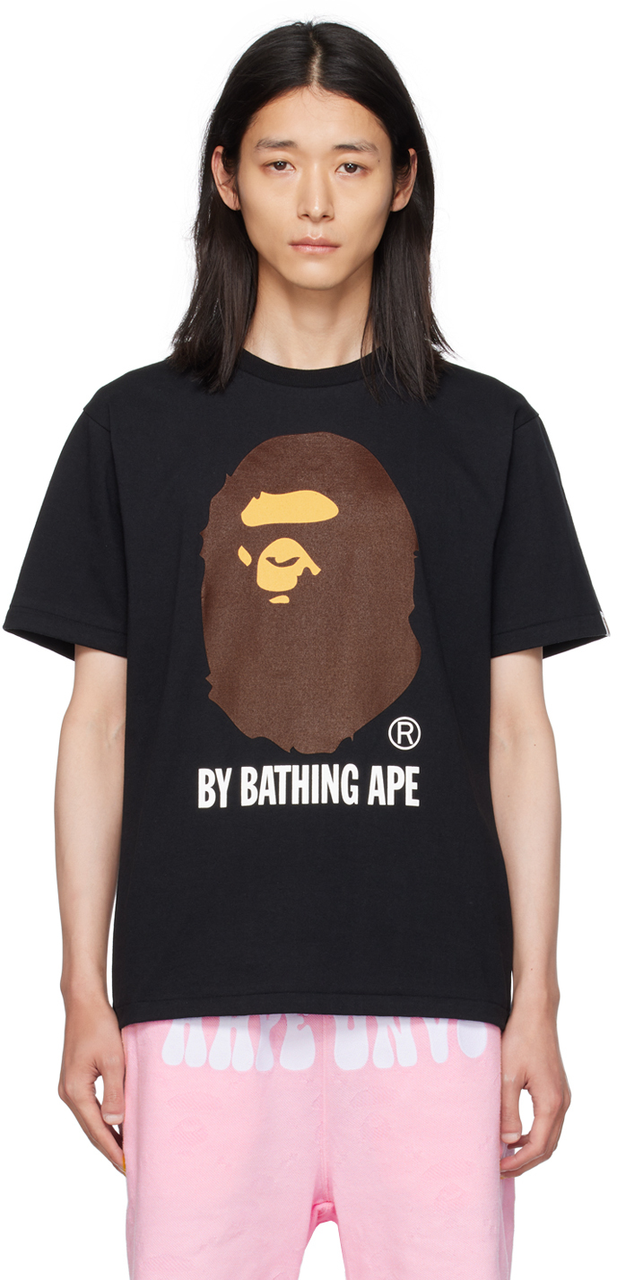 BAPE Green Art Camo Ape Head One Point T-Shirt