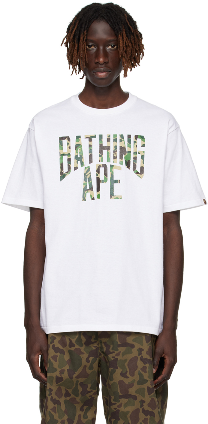 BAPE White ABC Camo T-Shirt | Smart Closet