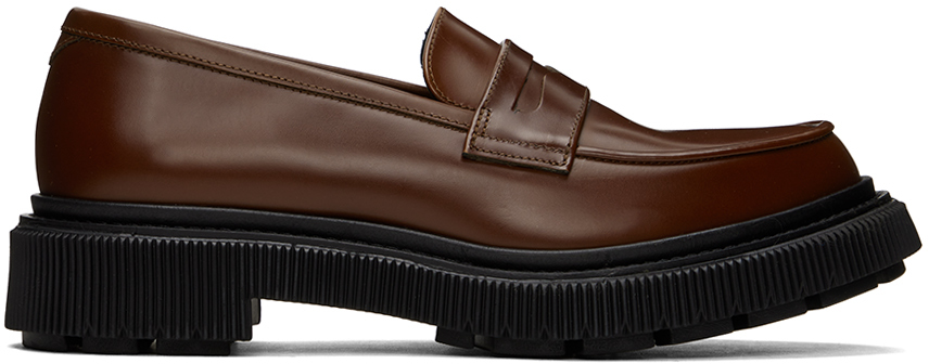 Adieu Brown Type 159 Loafers In Rust