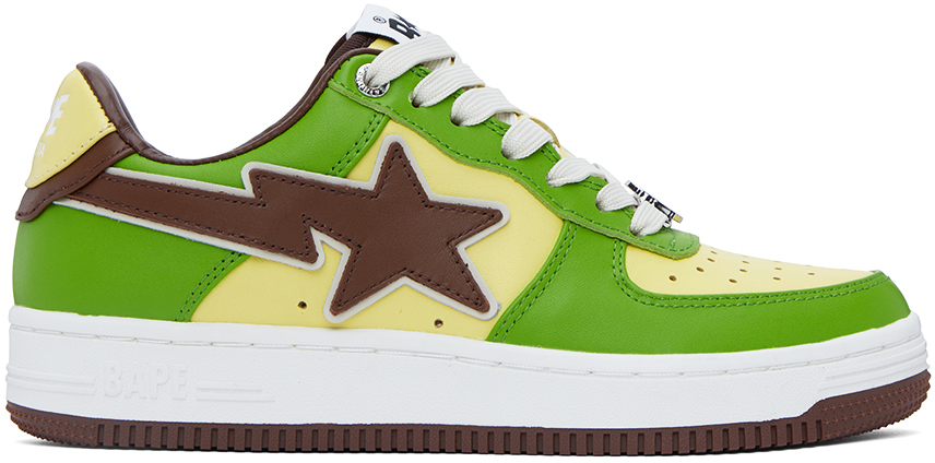 Bape Ssense Exclusive Green Sta Trainers In Grr