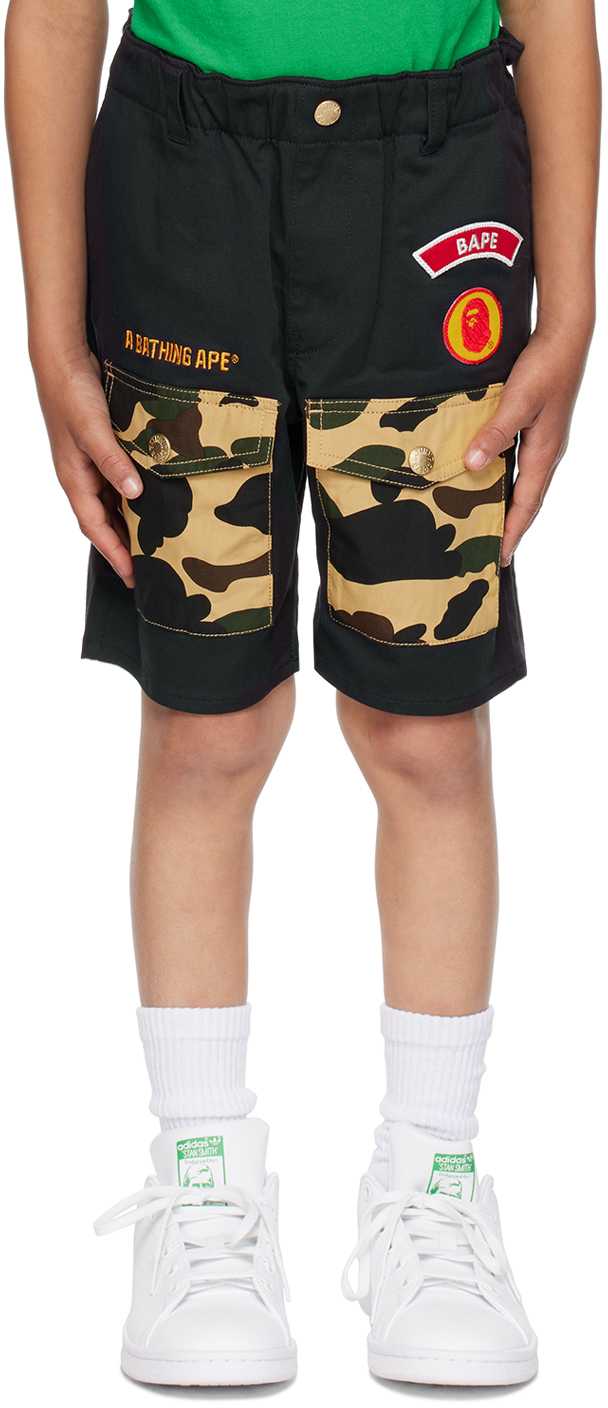 Bape Kids Navy Boy Scout Shorts